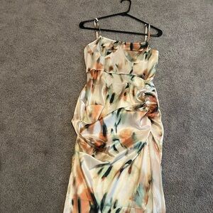 Tropical printed dress